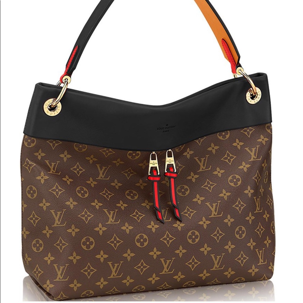 Louis Vuitton Tuileries Large Canvas Leather